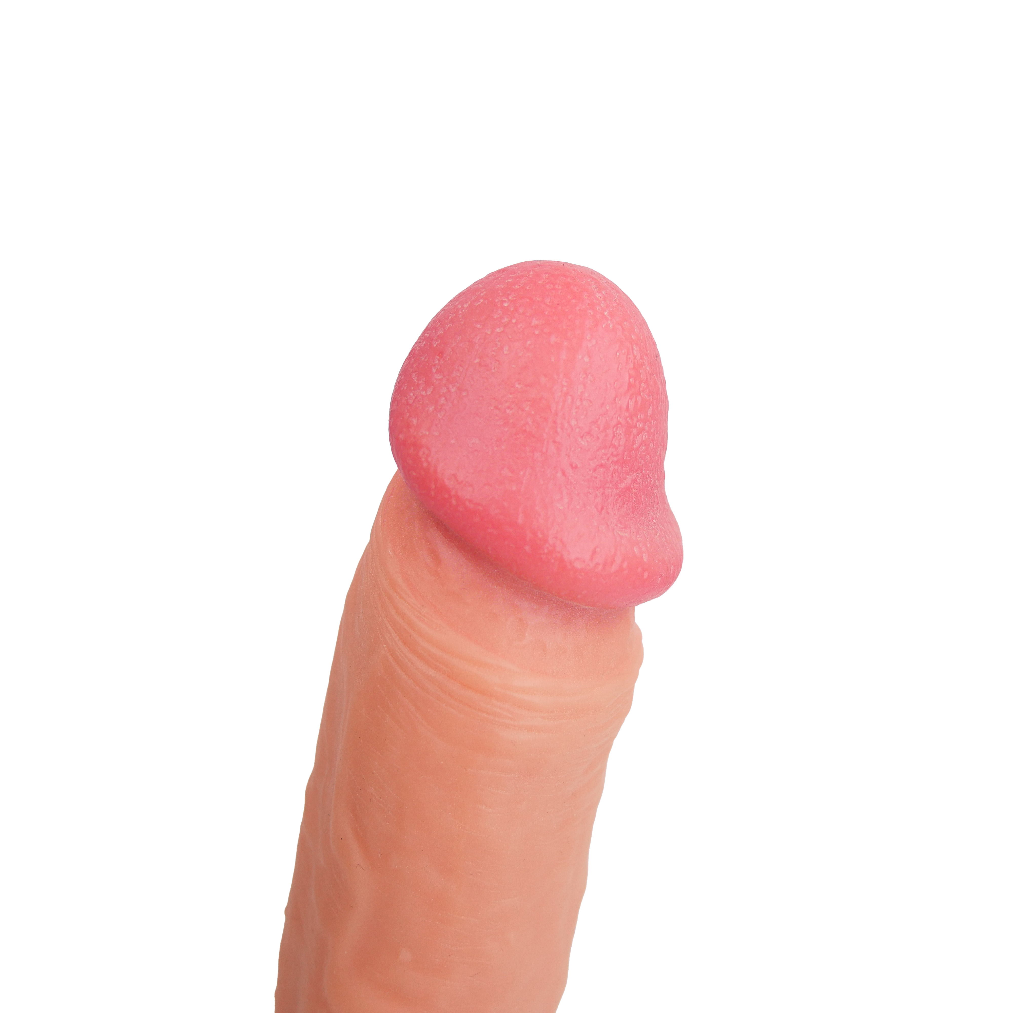 Realistischer Dildo mit Saugnapf – 21,5 cm Gesamtlänge, 15,5 cm Einführlänge, 4 cm Durchmesser