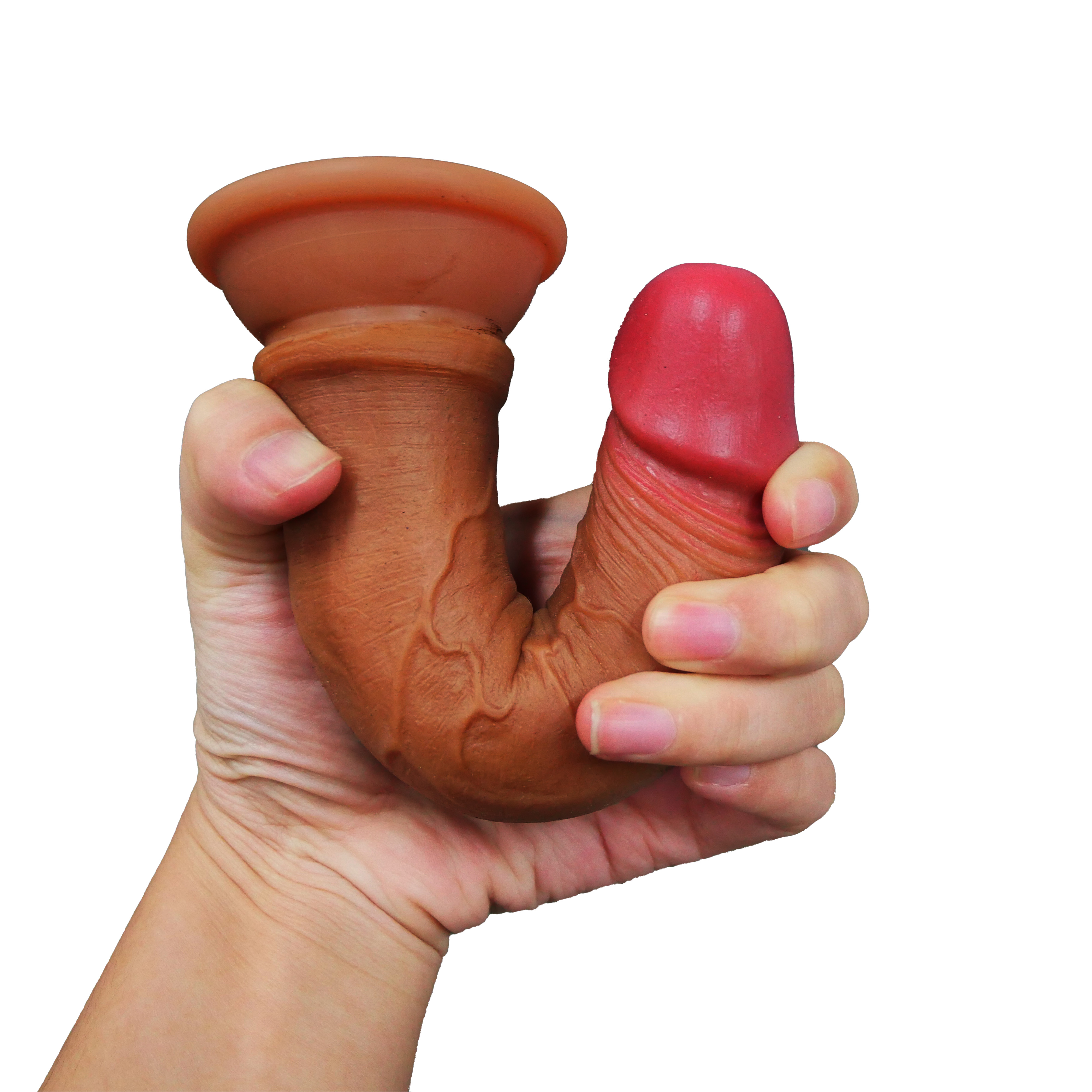 Realistischer Dildo mit Saugnapf – 18 cm Gesamtlänge, 16,5 cm einführbare Länge, 3,6 cm Durchmesser
