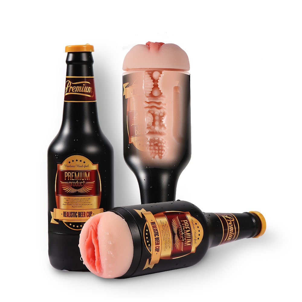 Masturbator Bierflasche