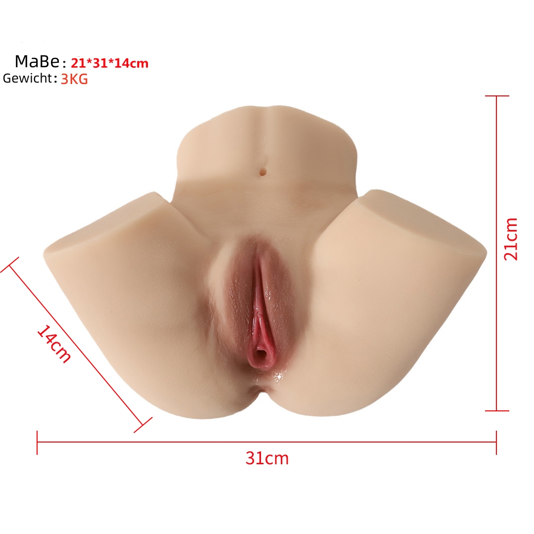 💞Masturbator hell weiß 3kg🤗Muschi Anal Sextoy Sexpuppe Torso realistisch🥰meilov