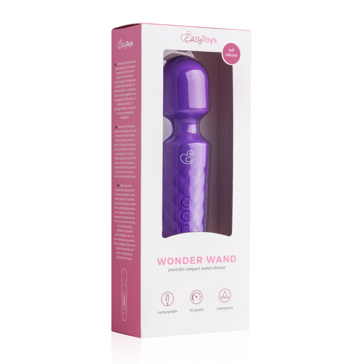 EasyToys Mini Wand Vibrator - Lila