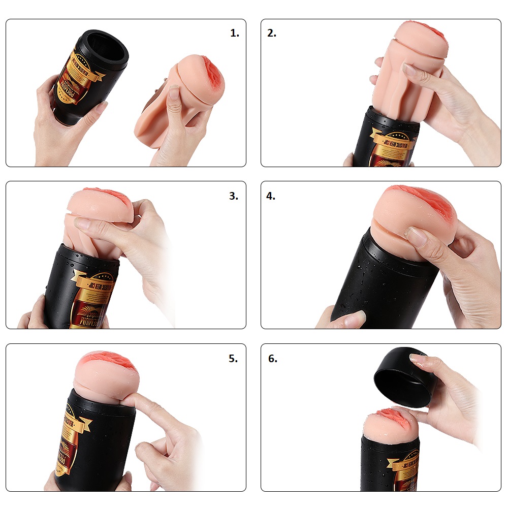 Masturbator Bierflasche